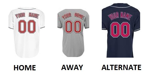 (image for) CLEVELAND Pro Baseball Number Kit - Click Image to Close